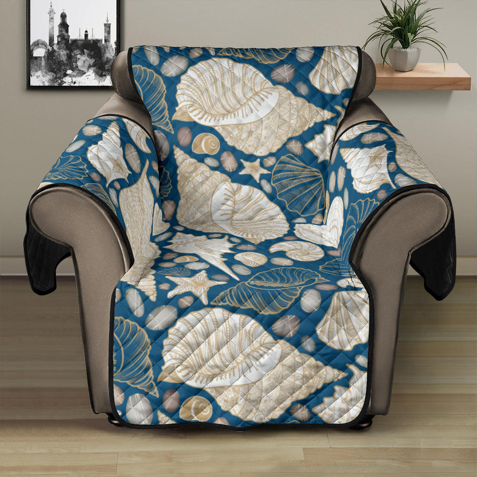Shell Polynesian Tribal design pattern Recliner Cover Protector