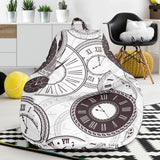 Classic Vintage Clock Pattern Bean Bag Cover
