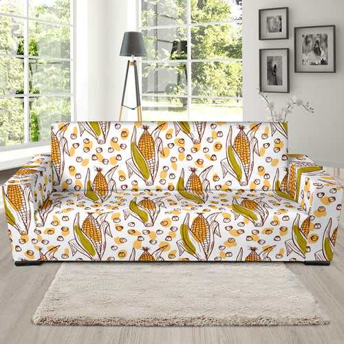Corn Pattern Print Design 02 Sofa Slipcover