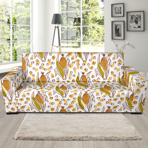 Corn Pattern Print Design 02 Sofa Slipcover