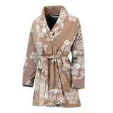 Beautiful Hexagon Japanese  Pattern Women'S Bathrobe