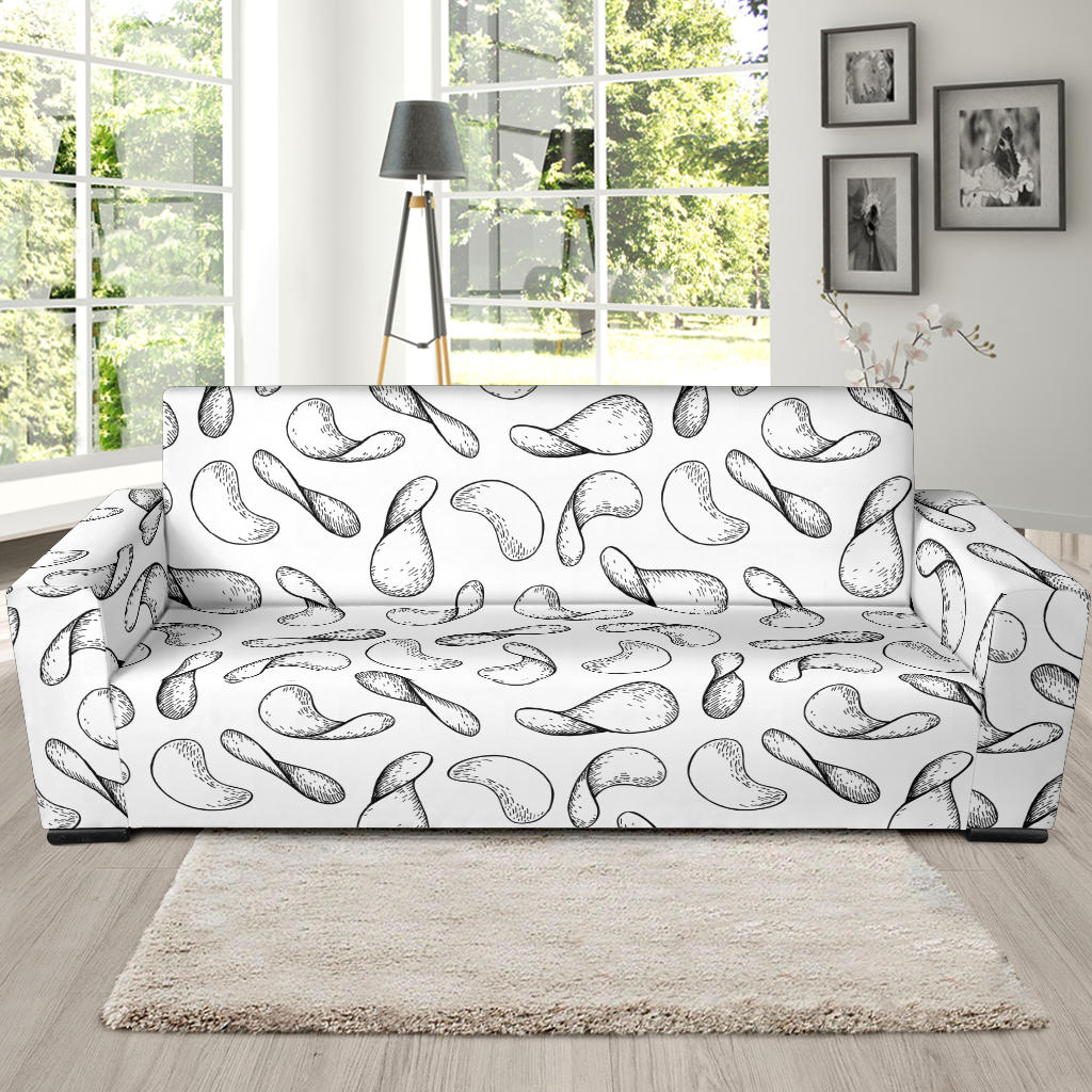 Potato Chips Pattern Print Design 04  Sofa Slipcover