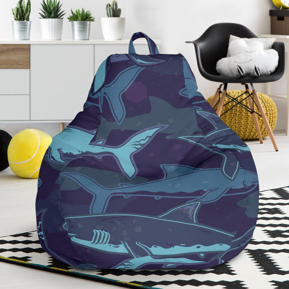 Shark Pattern Bean Bag Cover