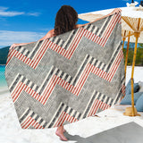 Zigzag Chevron Striped Pattern Sarong