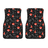 Fox Sleeping Fox Pattern Front Car Mats