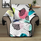 Dragonflies ginkgo leaves pattern Recliner Cover Protector