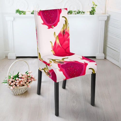 Dragon Fruits Design Pattern Dining Chair Slipcover
