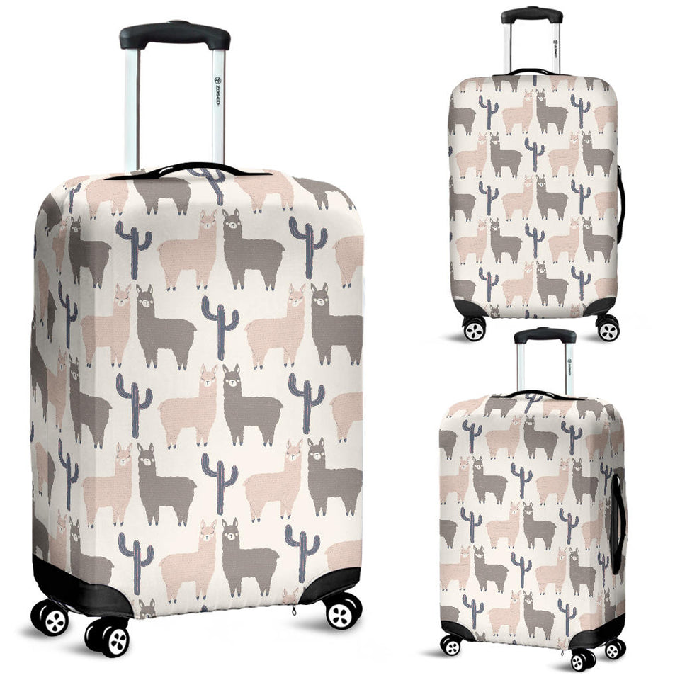 Llama Alpaca Pattern Luggage Covers