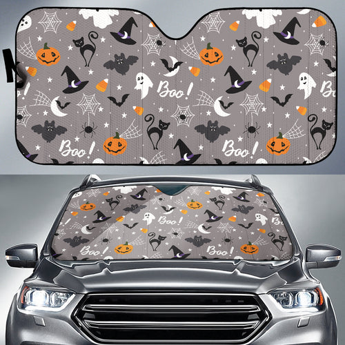 Halloween Design Pattern Car Sun Shade