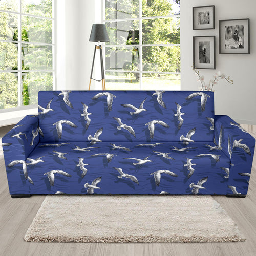 Seagull Pattern Print Design 03  Sofa Slipcover