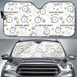Siberian Husky Design Pattern Car Sun Shade