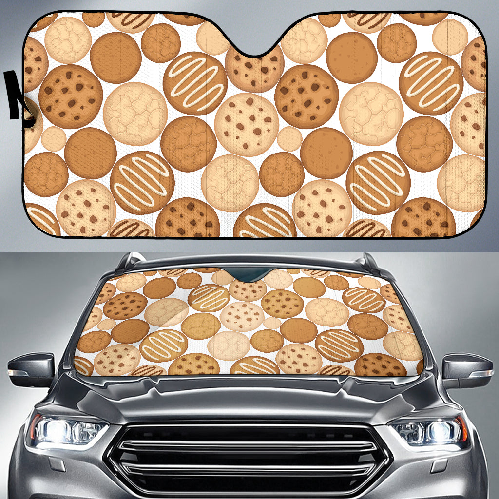 Various Cookie Pattern Car Sun Shade