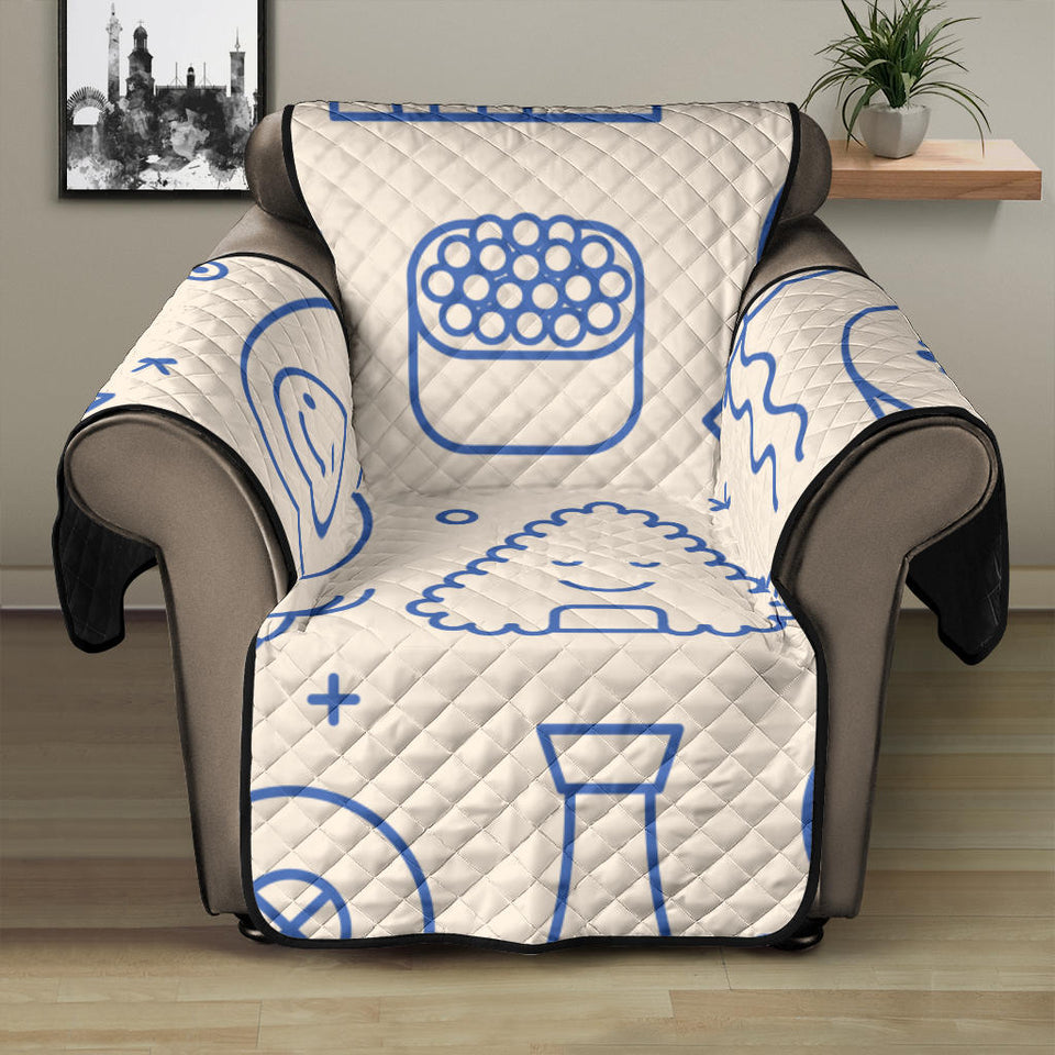 Cute sushi icon pattern Recliner Cover Protector