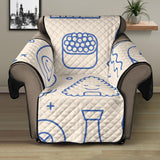 Cute sushi icon pattern Recliner Cover Protector