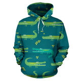 Crocodile Pattern Men Women Pullover Hoodie