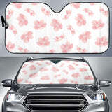 Pink Sakura Cherry Blossom Pattern Car Sun Shade
