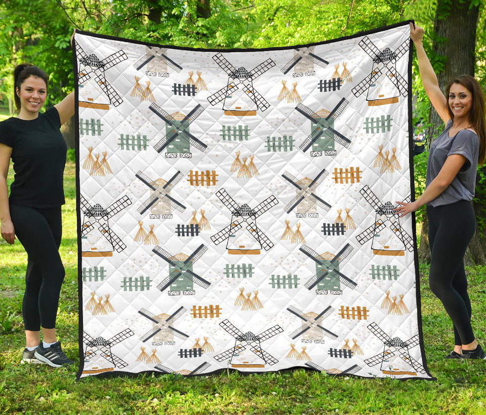 Windmill Pattern Premium Quilt