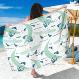 Crocodile Diver Pattern Sarong