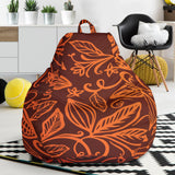 Cocoa Beans Tribal Polynesian Pattern Bean Bag Cover