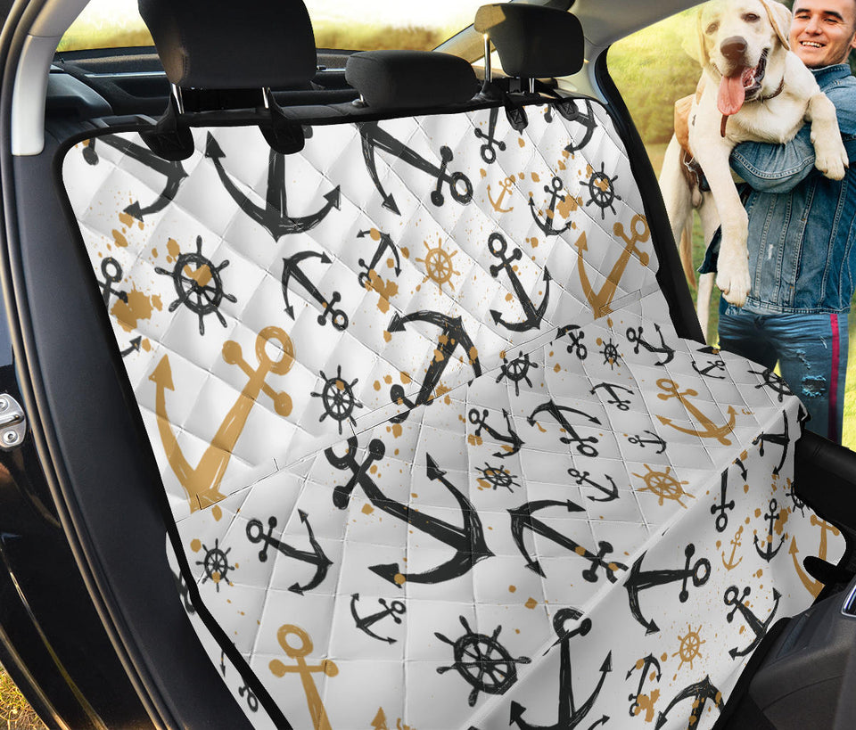Anchors Rudders Pattern Dog Car Seat Covers