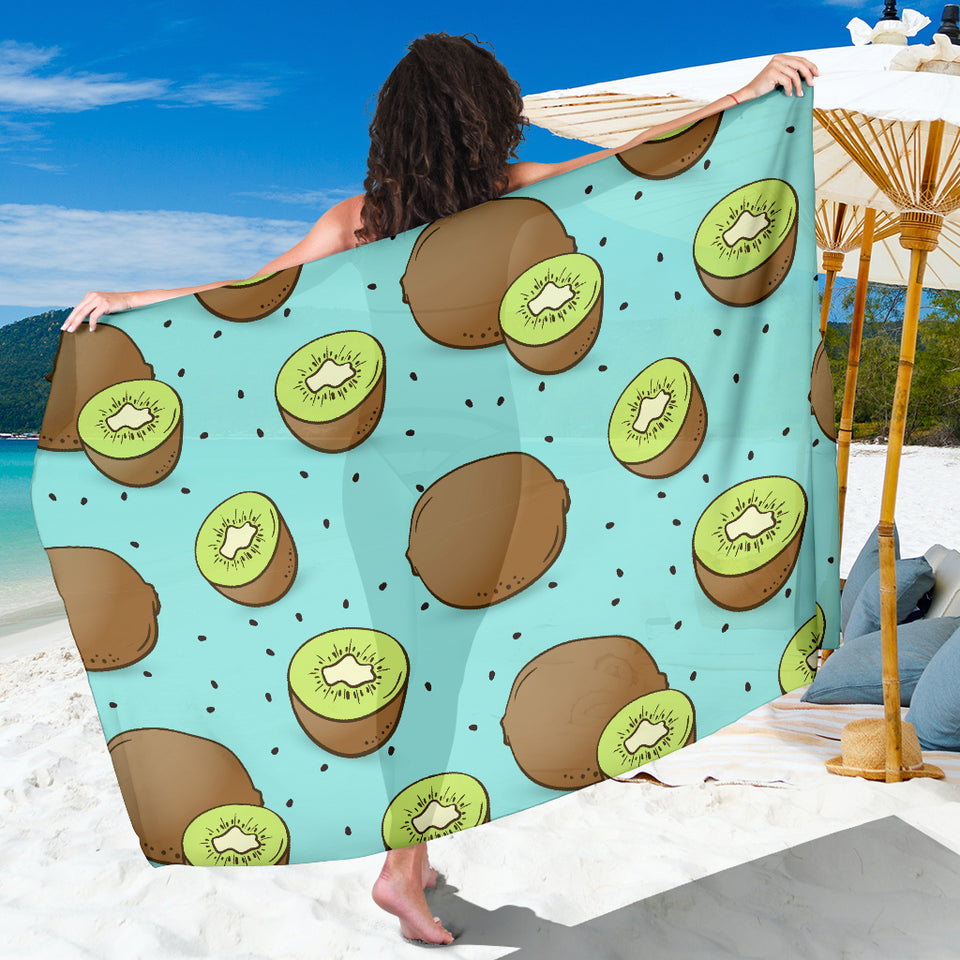 Kiwi Blue Background Sarong