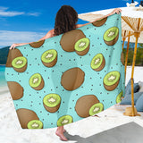 Kiwi Blue Background Sarong