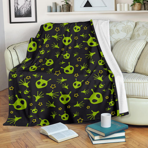 Alien Pattern Print Design 02 Premium Blanket