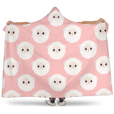 Cute Sheep Pattern Hooded Blanket