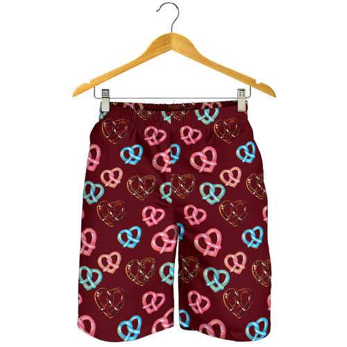 Pretzels Pattern Print Design 05 Men Shorts