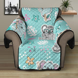 Cute koalas blue background pattern Recliner Cover Protector