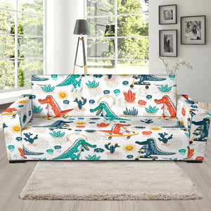 Cute Crocodile Pattern Sofa Slipcover