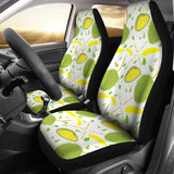 Durian Pattern Background Universal Fit Car Seat Covers