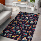 Colorful Mushroom Design Pattern Acolorful Mushroom Pattern Area Rugrea Rug