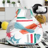 Watercolor Bowling Pattern Bean Bag Cover
