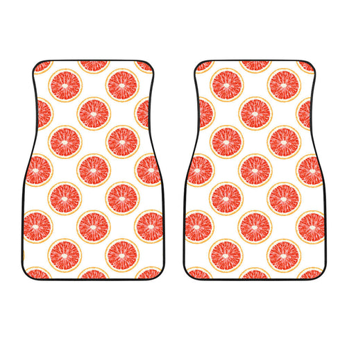 Grapefruit Pattern Front Car Mats