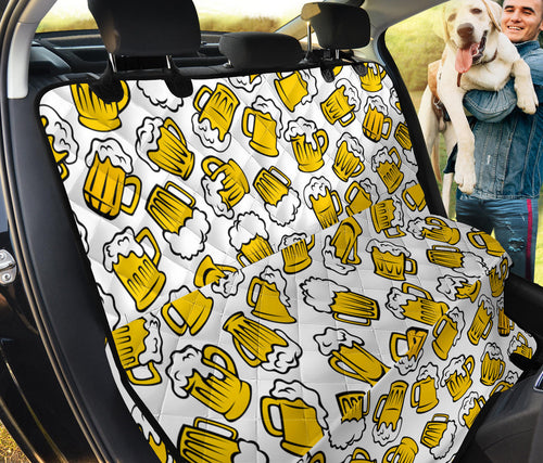 Beer Design Pattern Dog Car Seat Covers