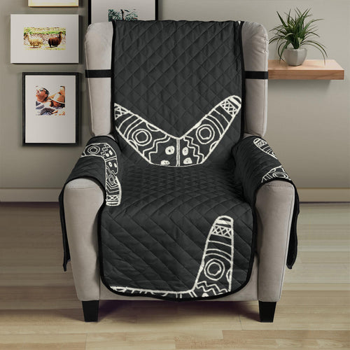 Hand drawn boomerang Australian aboriginal ornament Chair Cover Protector