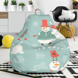 Cute Snowman Pattern Bean Bag Cover