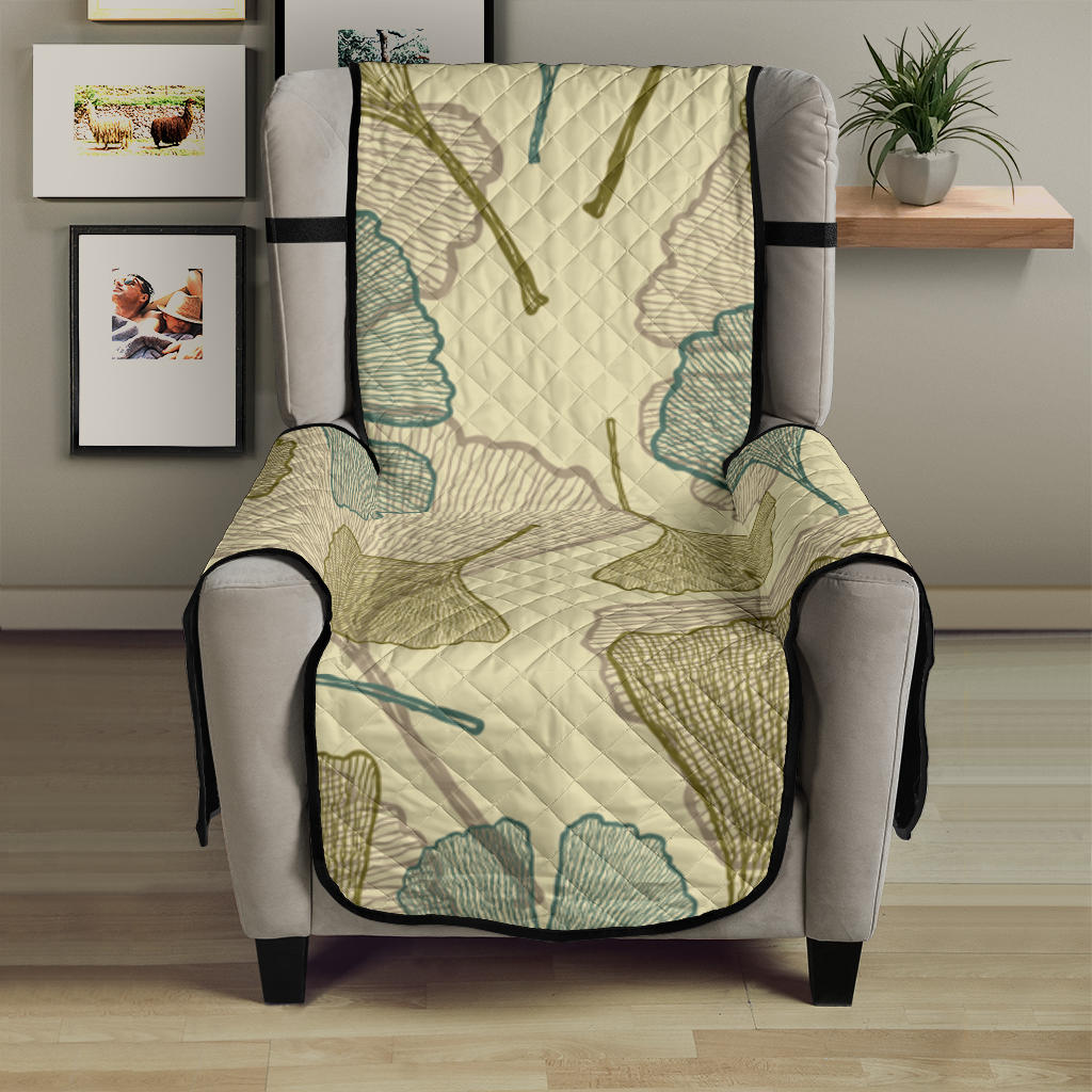 Ginkgo leaves design pattern Chair Cover Protector