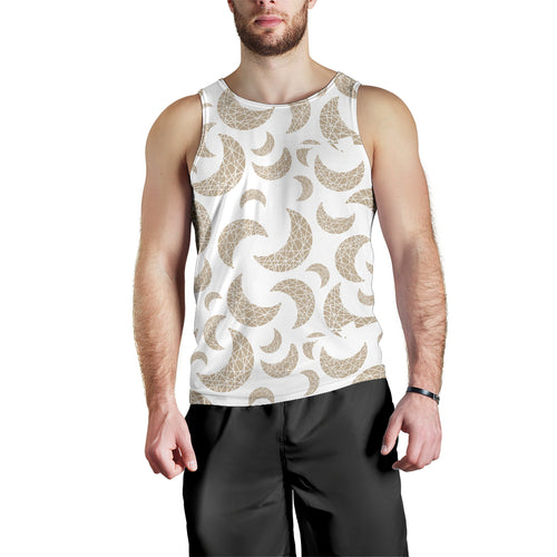 Cool gold moon abstract pattern Men Tank Top