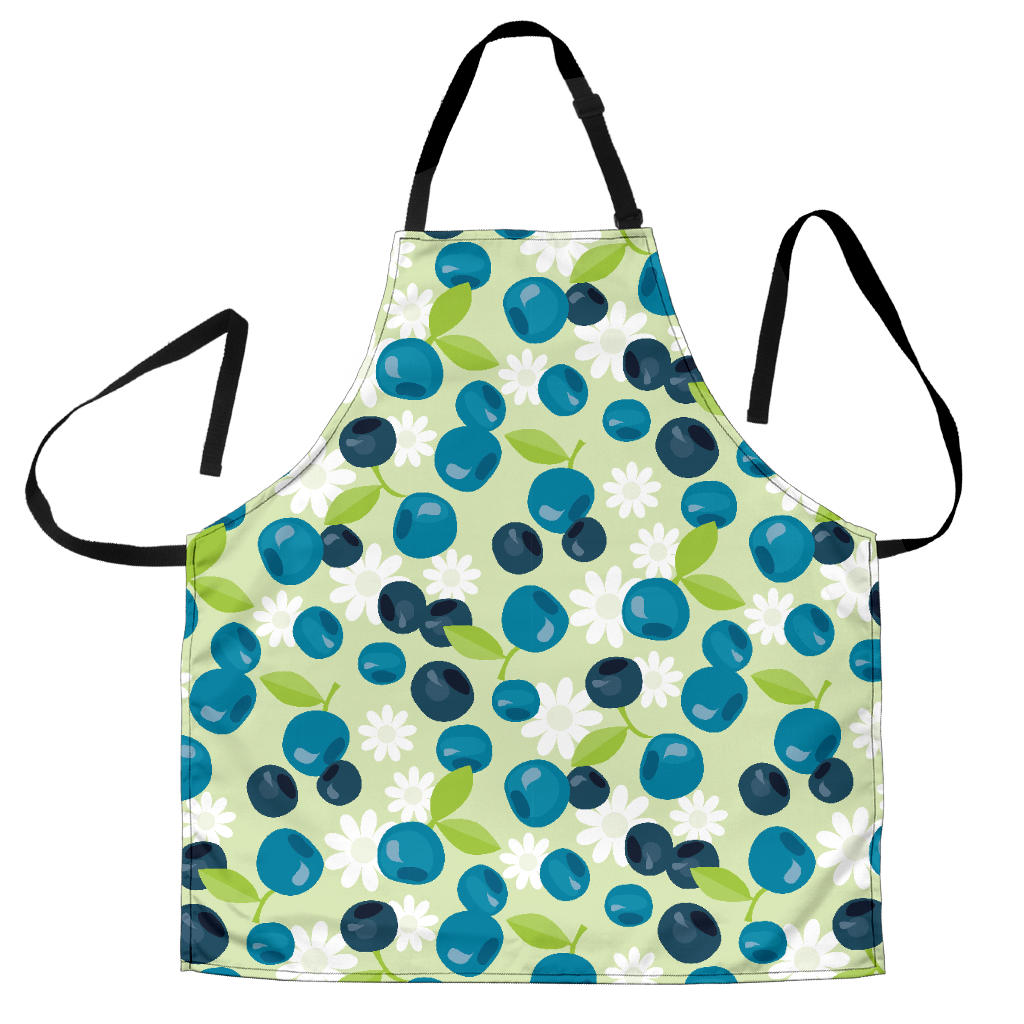 Blueberry Flower Pattern Adjustable Apron