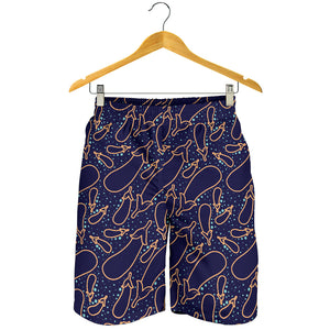 Eggplant Pattern Print Design 04 Men Shorts
