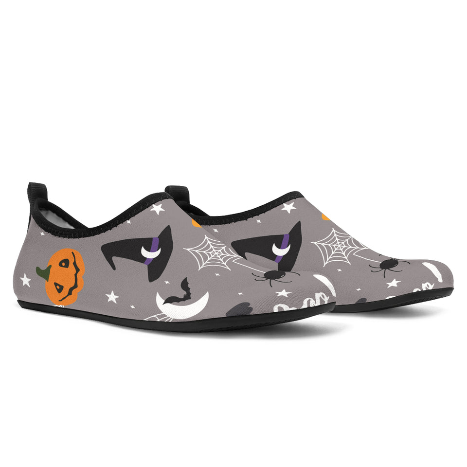 Halloween Design Pattern Aqua Shoes