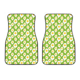 Fried Eggs Pattern Print Design 01 Front Car Mats