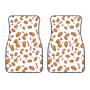 Peanuts Pattern Background Front Car Mats
