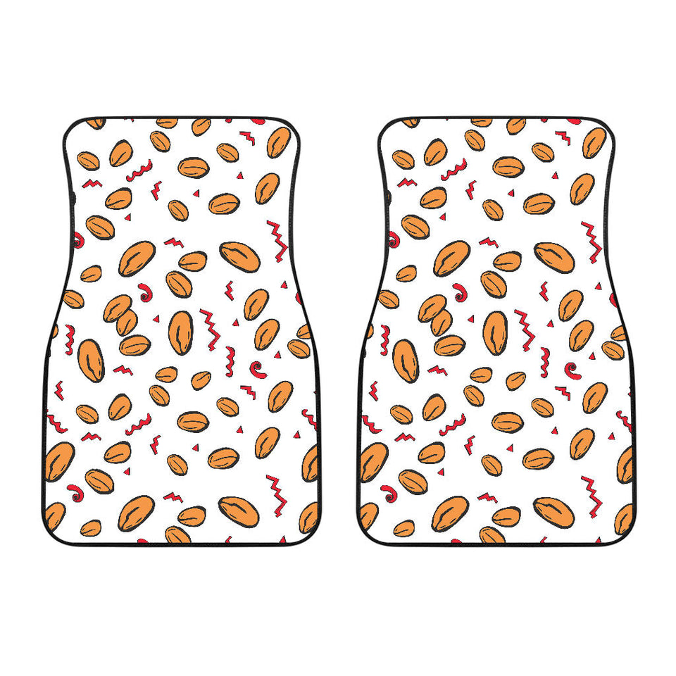 Peanuts Pattern Background Front Car Mats