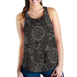 Pizza pattern  Women Racerback Tank Top