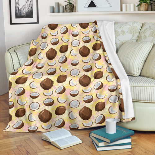 Coconut Pattern Print Design 05 Premium Blanket