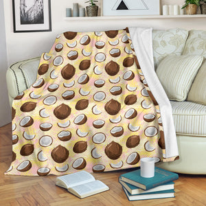 Coconut Pattern Print Design 05 Premium Blanket
