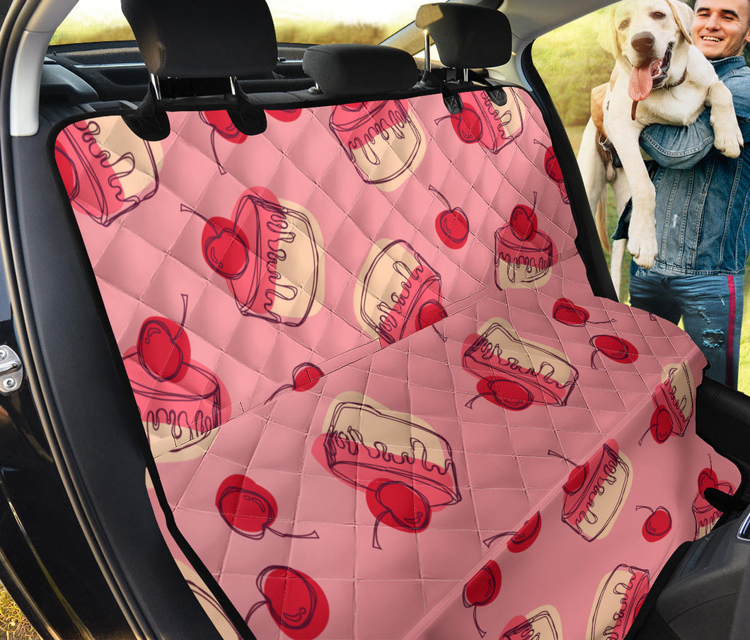 Cake Cherry Pattern Dog Car Seat Covers